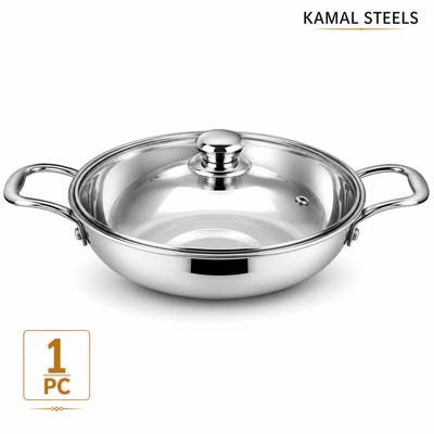 Kadai 2L — wholesale stainless steel from Kamal Steels Mumbai