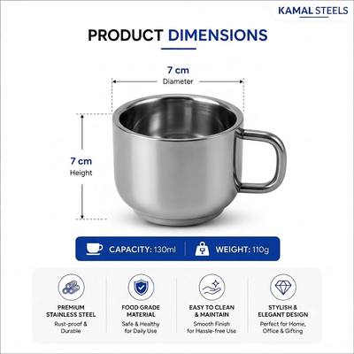 CLASSIC CUP — wholesale stainless steel from Kamal Steels Mumbai